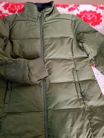 Chaqueta de invierno verde con forro de piel Basement - miniatura 3