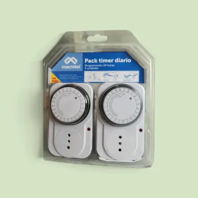 Pack de 2 temporizadores diarios Macrotel - miniatura 1