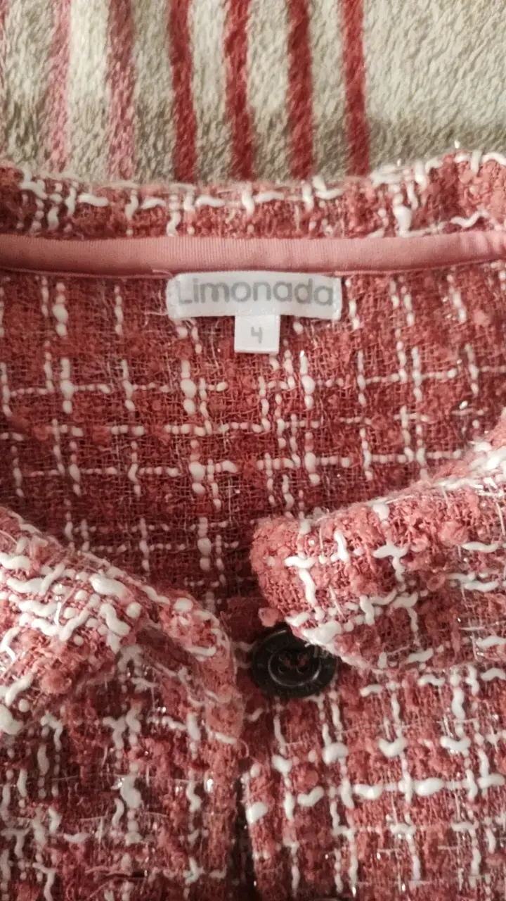 Vestido con abrigo para niña Limonada rosa - 4