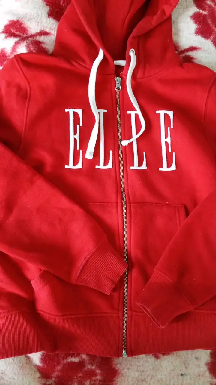 Polerón rojo con capucha Elle - 2