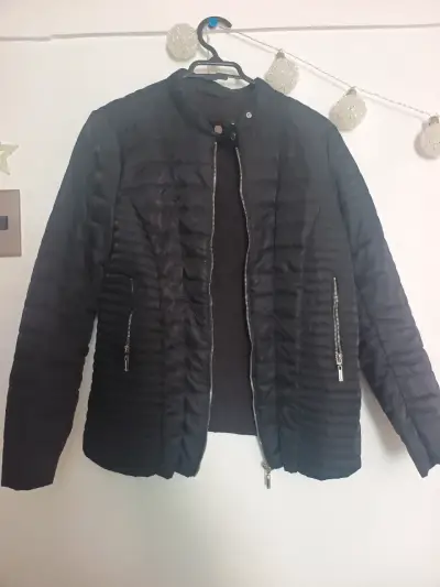 Chaqueta acolchada negra con cierre ASH - miniatura 1