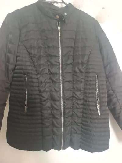 Chaqueta acolchada negra con cierre ASH - miniatura 3