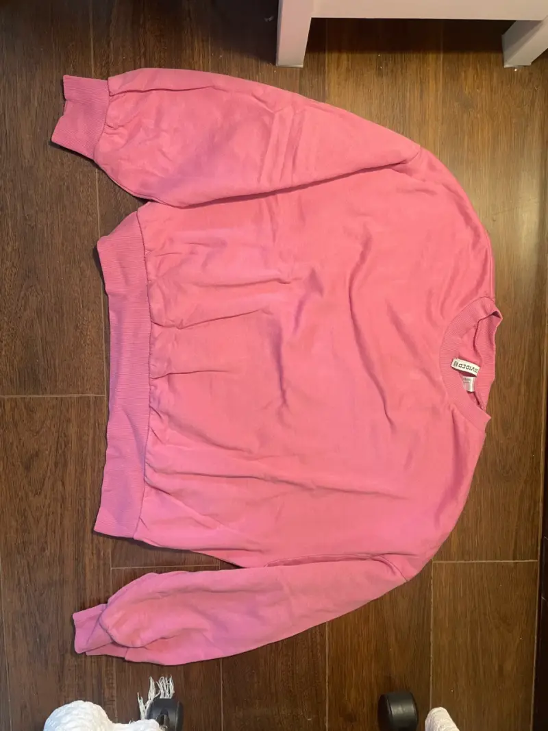 Polerón rosado de algodon
