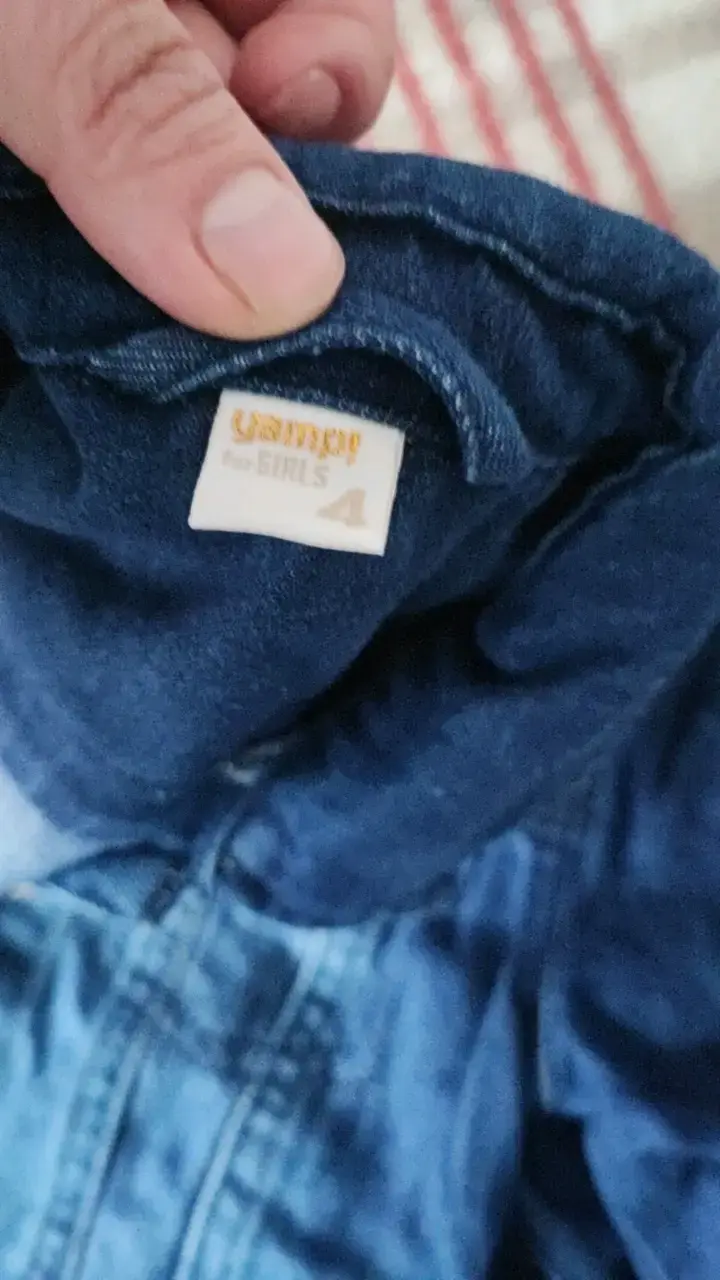 Chaqueta de mezclilla infantil con diseño arcoíris - 5