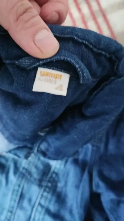 Chaqueta de mezclilla infantil con diseño arcoíris - miniatura 5