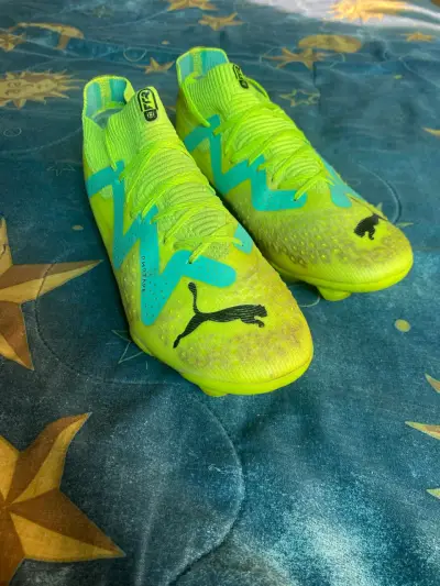 Botines de fútbol Puma Future Z 1.2 amarillos - miniatura 1