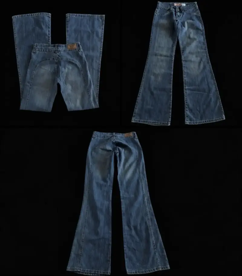 Jeans tiro bajo sin bolsillos 32-34 cl