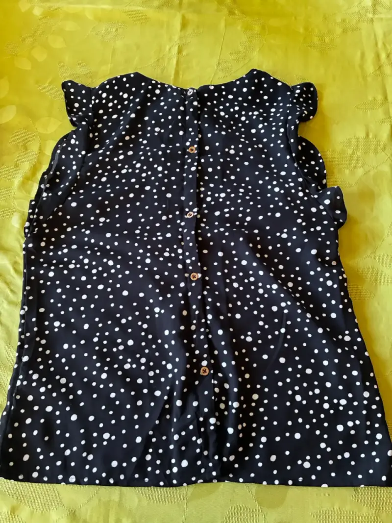 Blusa negra con lunares blancos Basement - 3