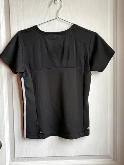 Polera deportiva negra Adidas para mujer - miniatura 2