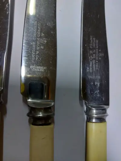 Set de cuchillos vintage de acero inoxidable - miniatura 5