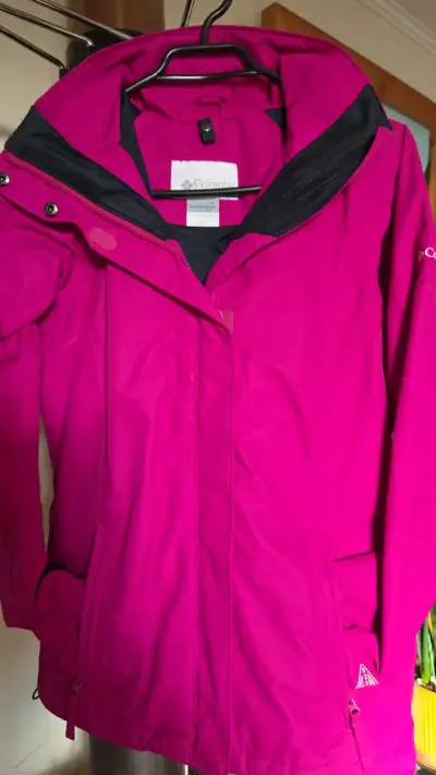 Chaqueta impermeable fucsia Columbia talla M - miniatura 1