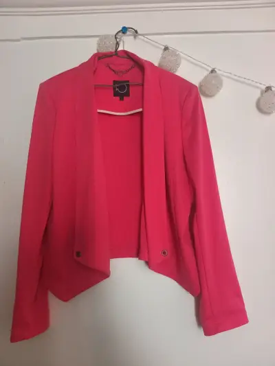 Blazer fucxia para mujer talla L - miniatura 1