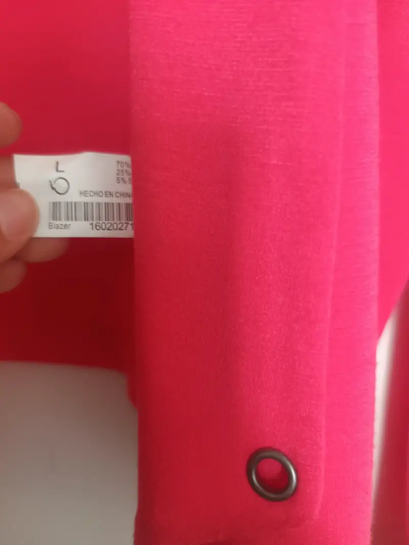 Blazer fucxia para mujer talla L - 4