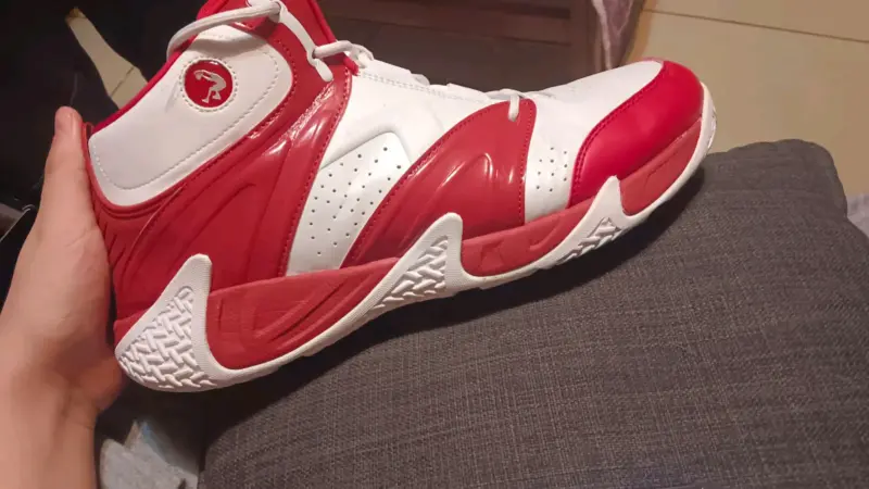 Zapatillas deportivas Shaq blancas y rojas - 4