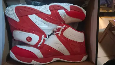 Zapatillas deportivas Shaq blancas y rojas - miniatura 5