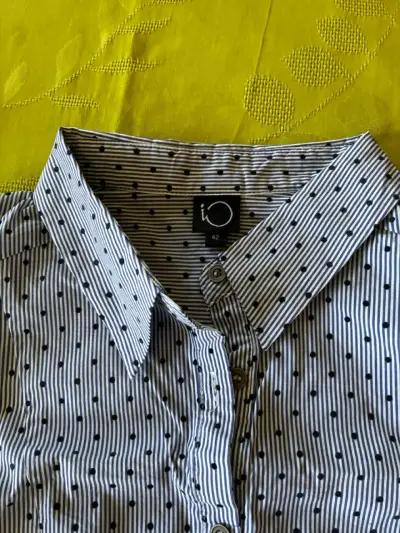 Blusa sin mangas a rayas con puntos para mujer - miniatura 2