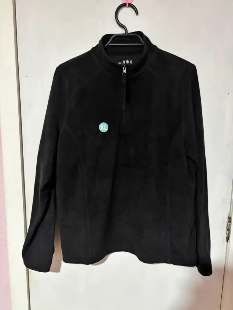 Polar negro de mujer talla XL con cierre - 1