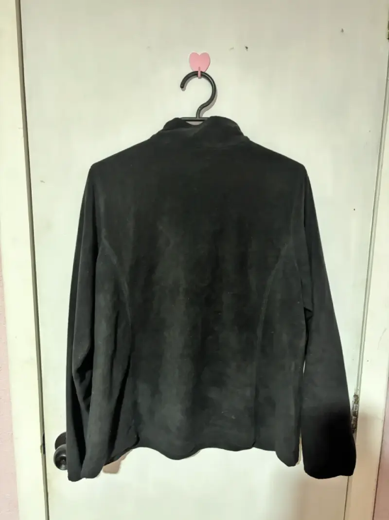 Polar negro de mujer talla XL con cierre - 2