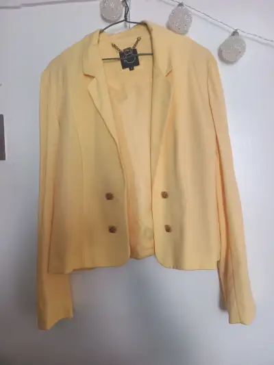 Blazer amarillo para mujer talla 44 - miniatura 1