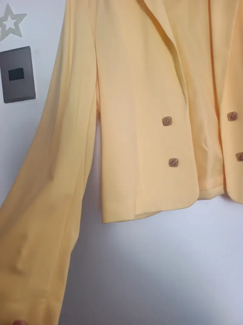 Blazer amarillo para mujer talla 44 - 4
