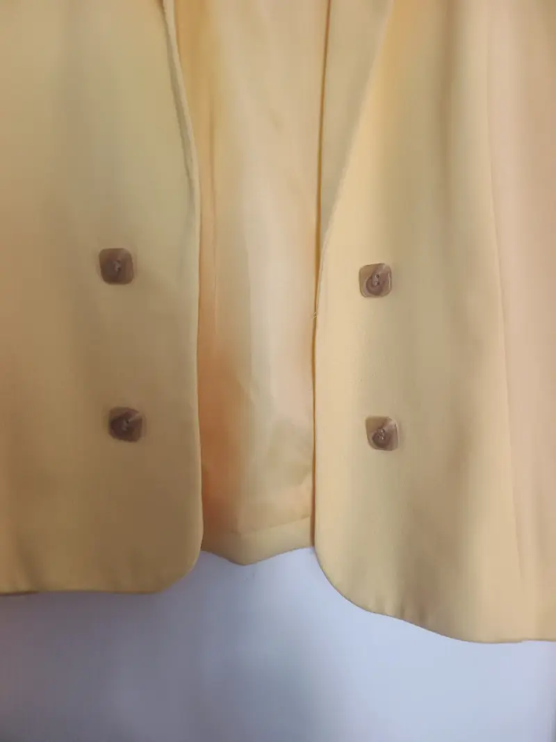 Blazer amarillo para mujer talla 44 - 5