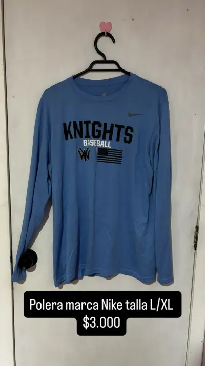 Polera Nike Knights Baseball Azul Talla XL - miniatura 1