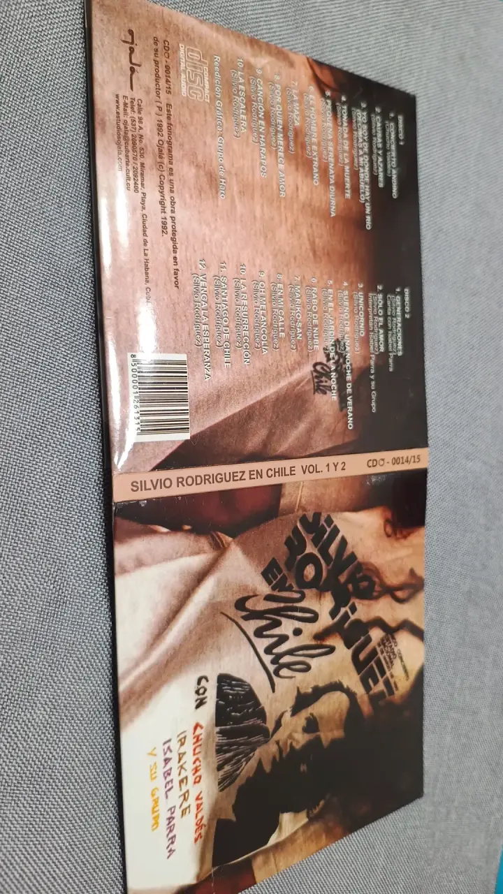 CD Silvio Rodríguez en Chile Vol. 1 y 2 - 2