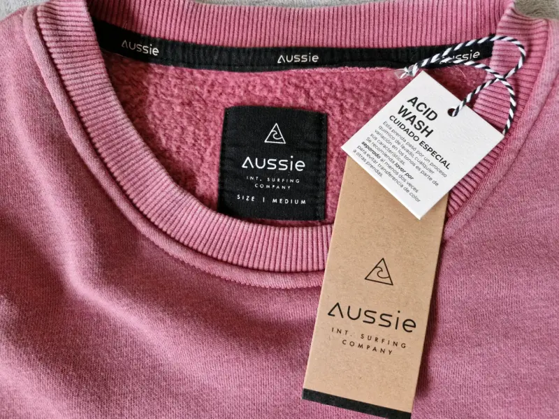 Polerón rosado Aussie para hombre talla M - 3