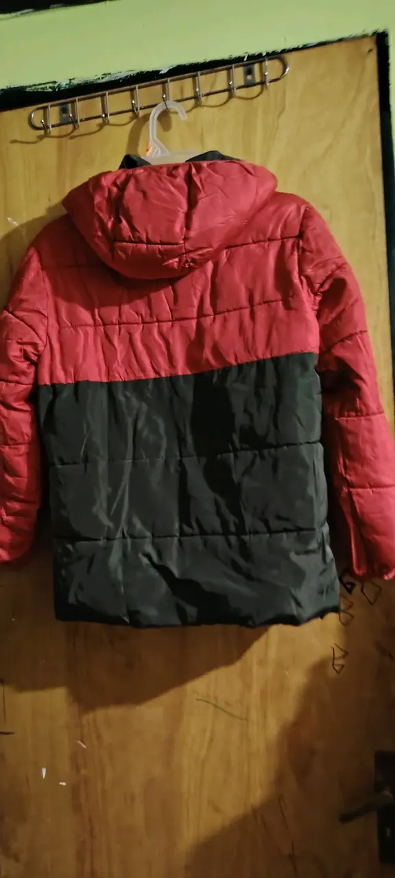 Chaqueta acolchada roja y negra Fermeto para hombre - 2