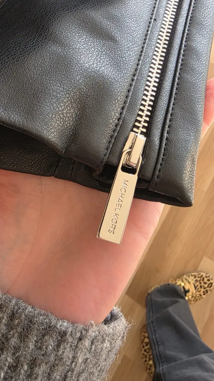 Chaqueta de cuero negra Michael Kors - 4