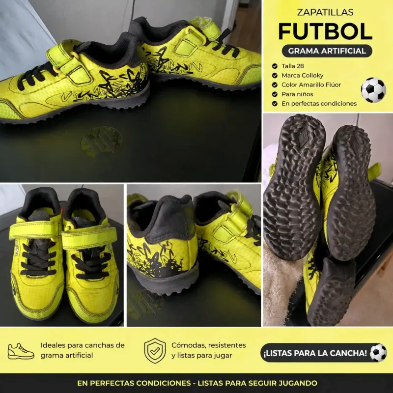Zapatillas deportivas amarillas para niños - 3