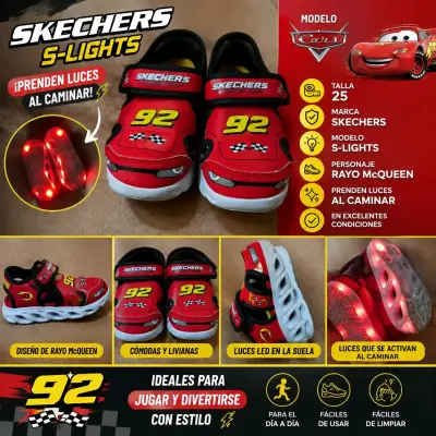 Sandalias Skechers S-Lights Rayo McQueen - miniatura 3
