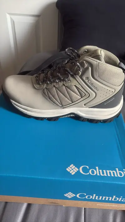 Botas de senderismo impermeables Columbia beige - miniatura 1