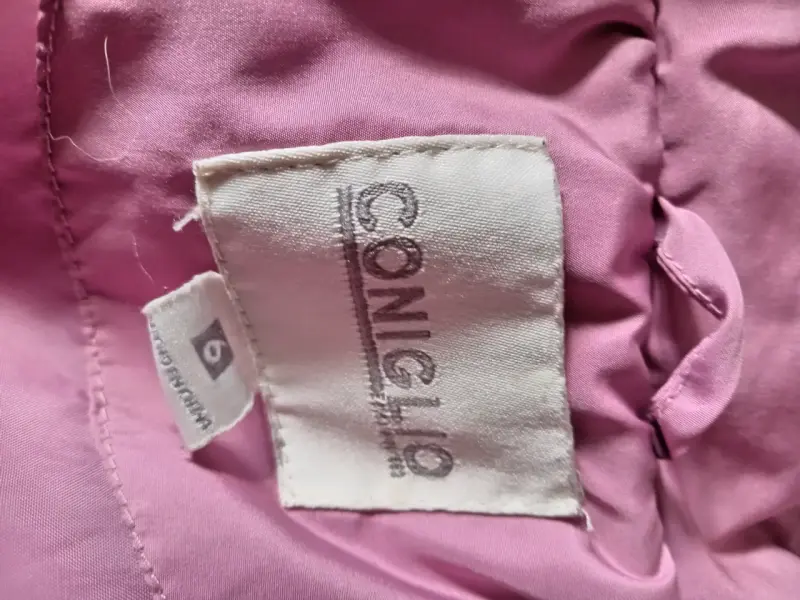 Chaqueta de invierno rosa para niña Coniglio - 1