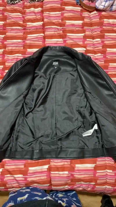 Chaqueta de cuero sintético negra ASH para mujer - miniatura 3