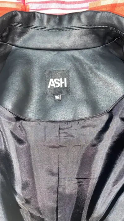 Chaqueta de cuero sintético negra ASH para mujer - miniatura 4