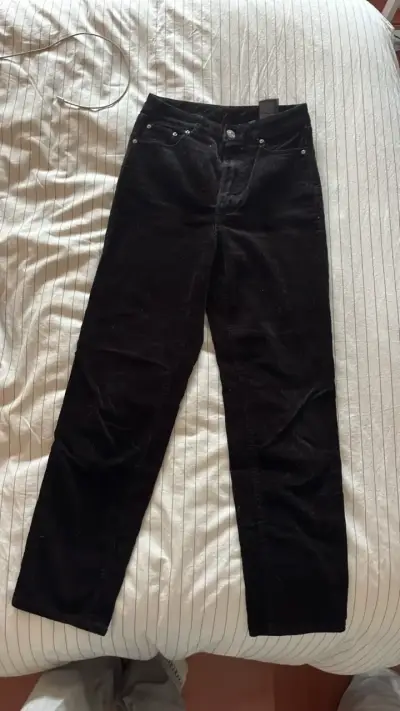 Pantalones cotele mom fit - miniatura 1