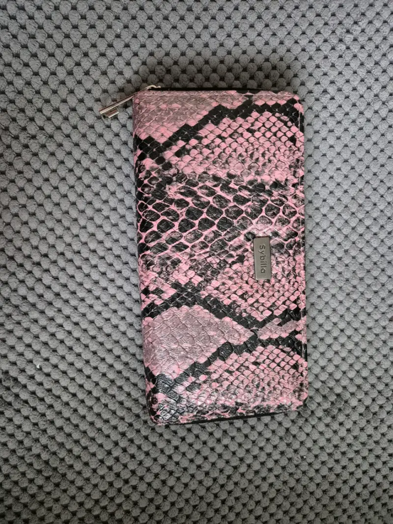 Billetera de cuero sintético diseño de serpiente - 1