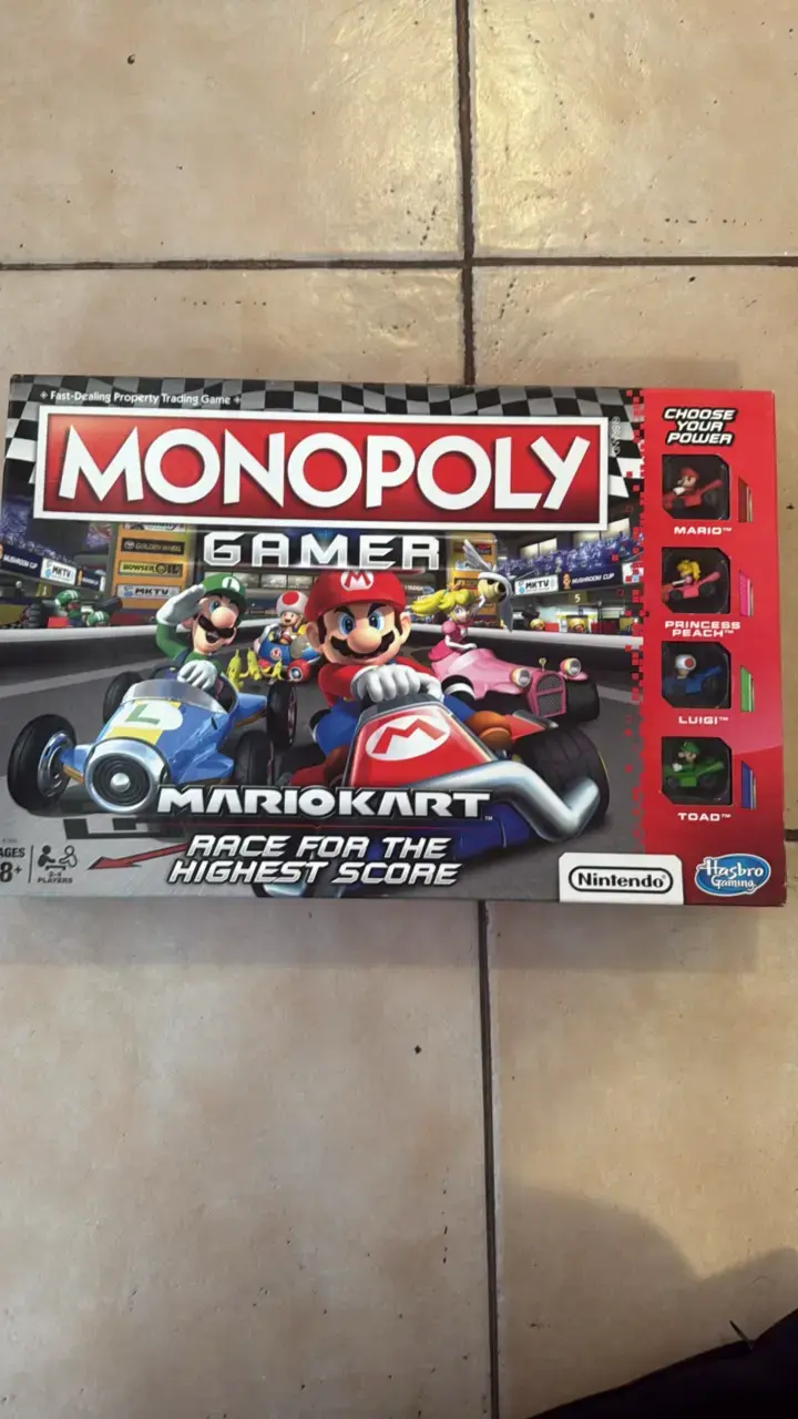 Juego de Mesa Monopoly Gamer Mario Kart en Inglés