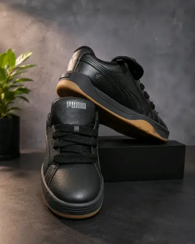 Zapatillas deportivas negras Puma clásicas - miniatura 1