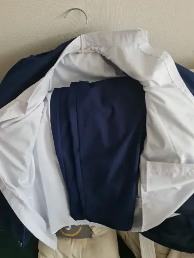 Traje de 3 piezas, niño, azul marino con camisa - miniatura 4