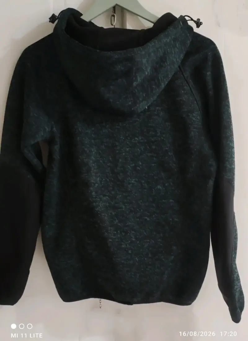 Chaqueta con capucha verde y negra Federation - 3