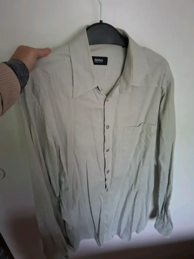 Camisa Hugo Boss gris talla 42 - 2