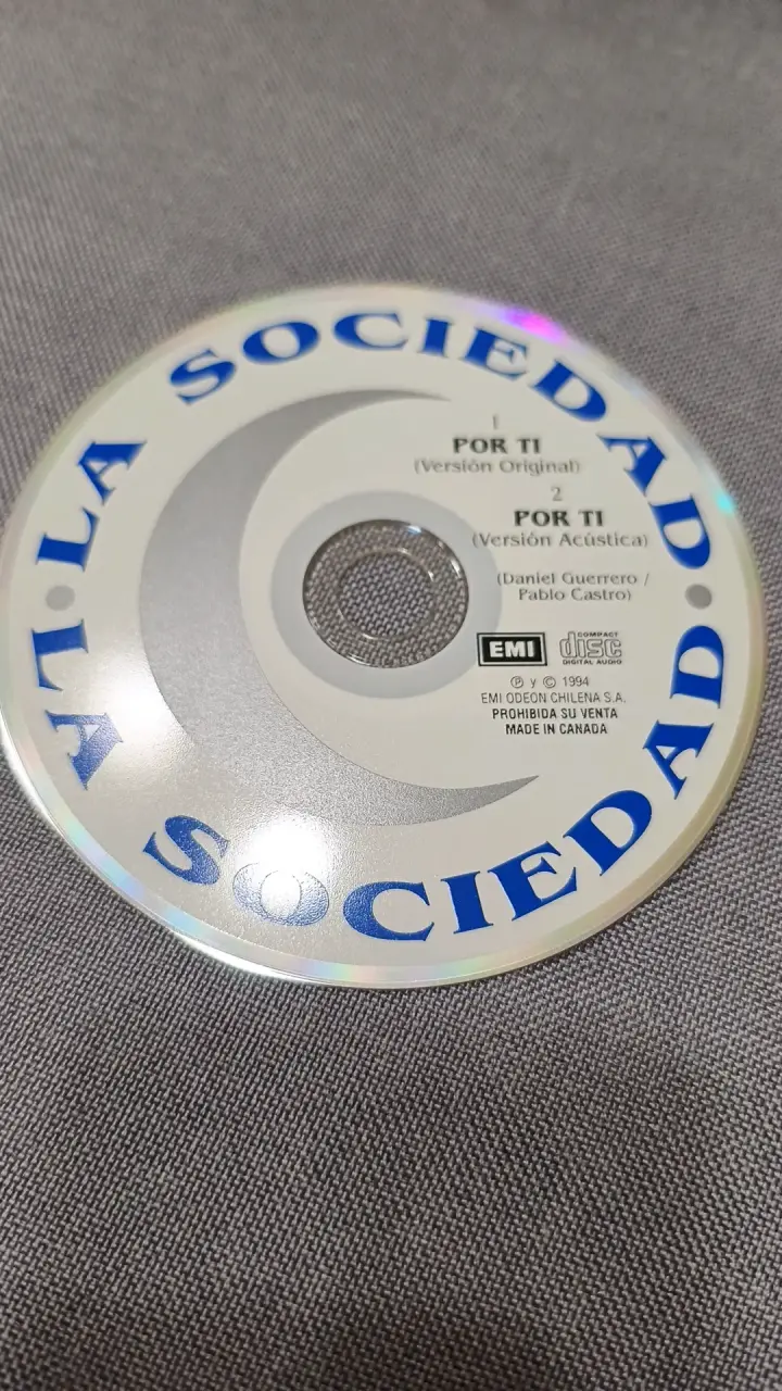 CD single La Sociedad Por Ti 1994 - 1