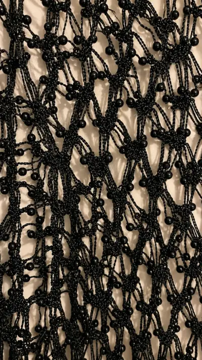 Suéter tejido de malla negro elegante - miniatura 3