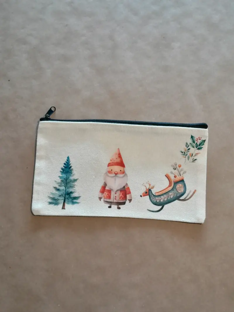 Estuches de Tela con Diseño Navideño y Animales - 1