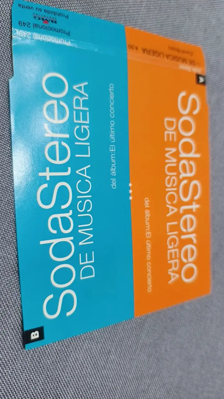 CD de Música Ligera de Soda Stereo - 1