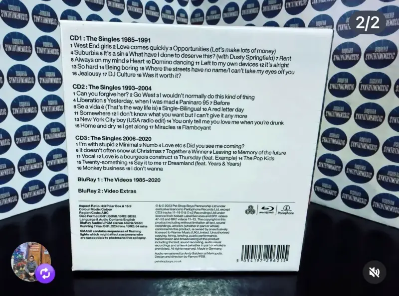 Pet Shop Boys Smash 3CDs + 2Bluray - 2