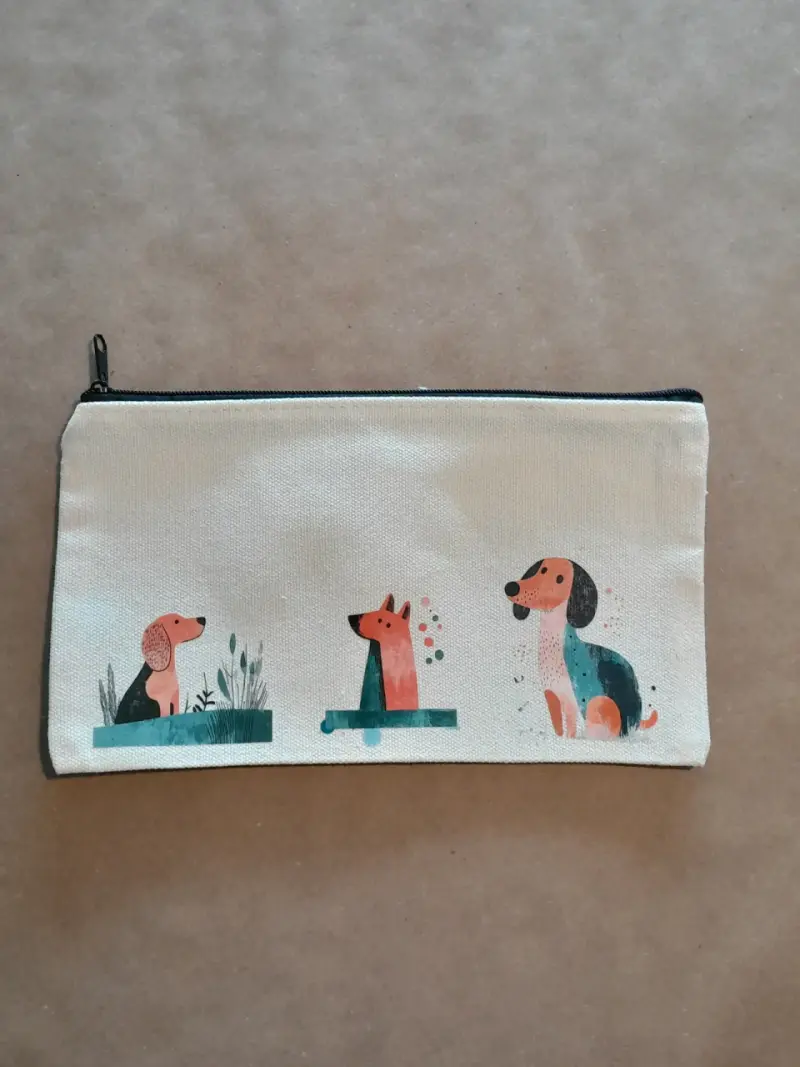 Estuche de Tela con Diseño de Perros - 2