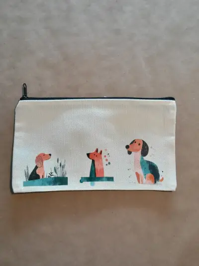 Estuche de Tela con Diseño de Perros - miniatura 2